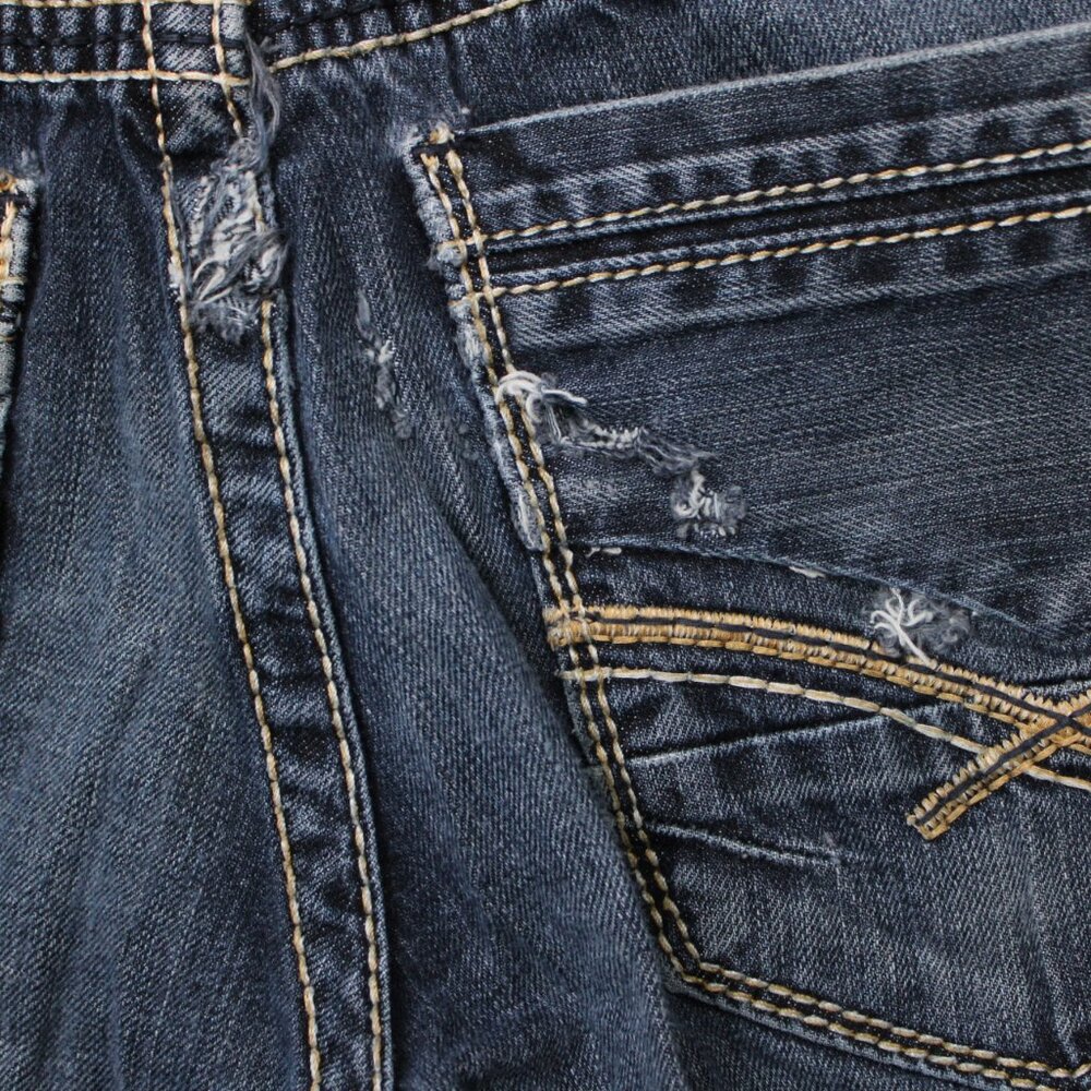 BKE Jake Jeans Mens 30R Blue Straight Leg Cotton Stretch Denim w/ 32"inseam - Picture 8 of 15